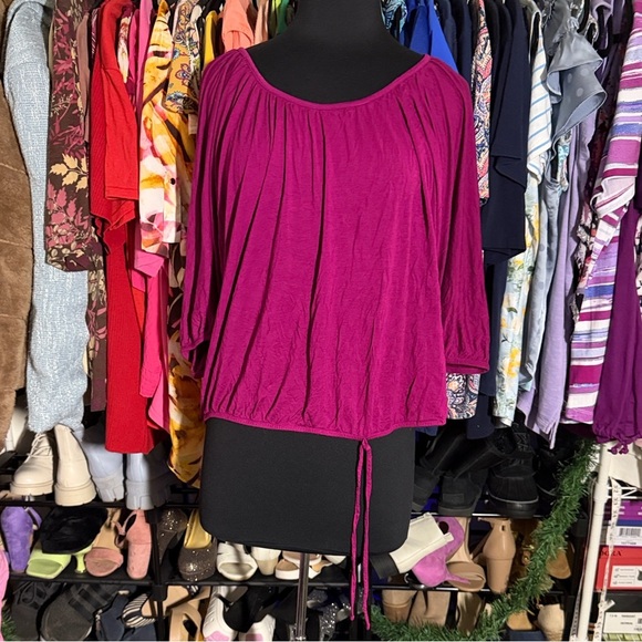 Apt. 9 Women's Magenta Blouse - Picture 2 of 6